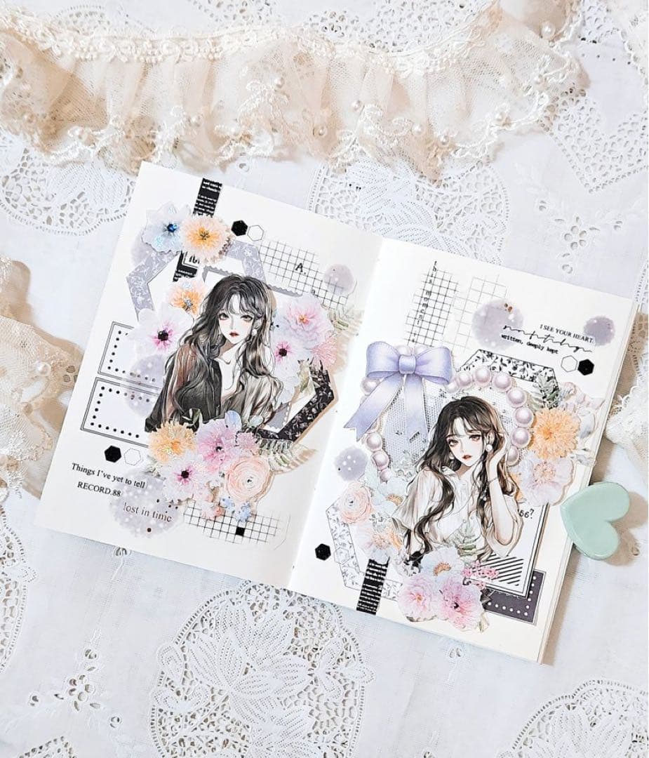 コラージュ素材　紙もの　素材紙　【2589】