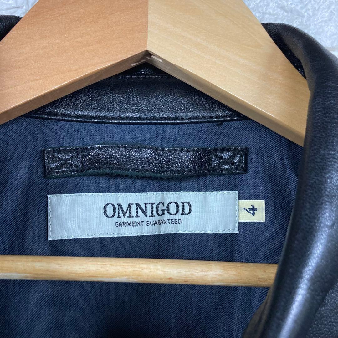 美品　OMNIGOD オムニゴッド　ラムレザー　A-2 レザージャケット 4