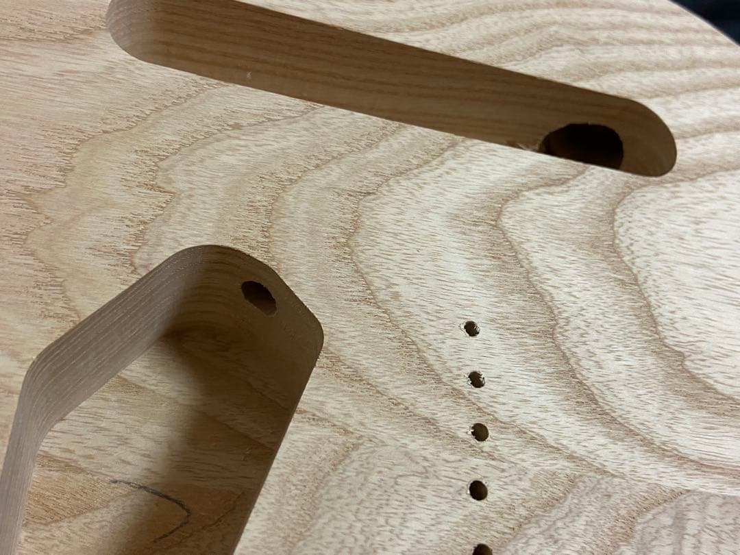 テレキャスターボディ　2ピース　アッシュ　未塗装　（No91）　ギター　ボディ