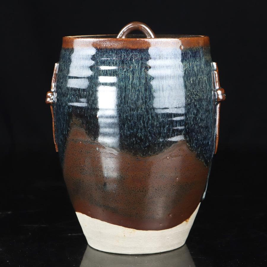 Y2842-4 茶道具 宮川香雲 水指 木箱付き　#5