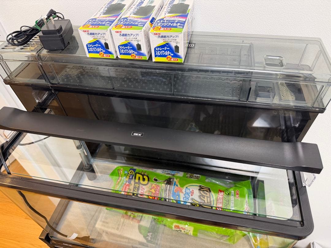 【送料込み】美品 GEX 60cm水槽 水槽台セット