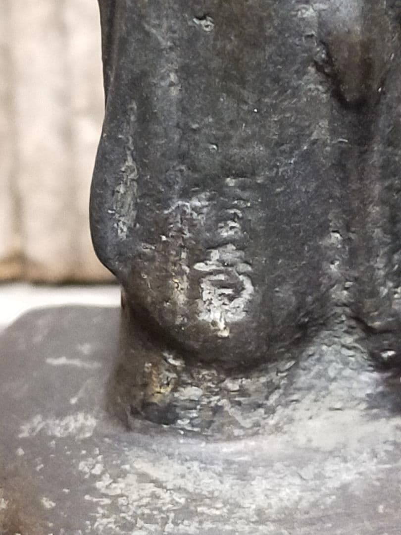 ♥小さな　観音像　銅製　観音様　仏像　仏壇　仏具　骨董　古玩　中国　レトロ