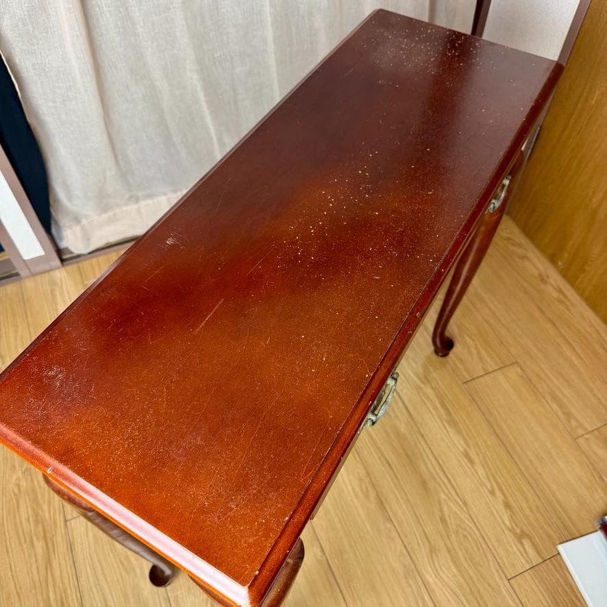 【訳あり特価】クイーン・アン マホガニー材 コンソールテーブル