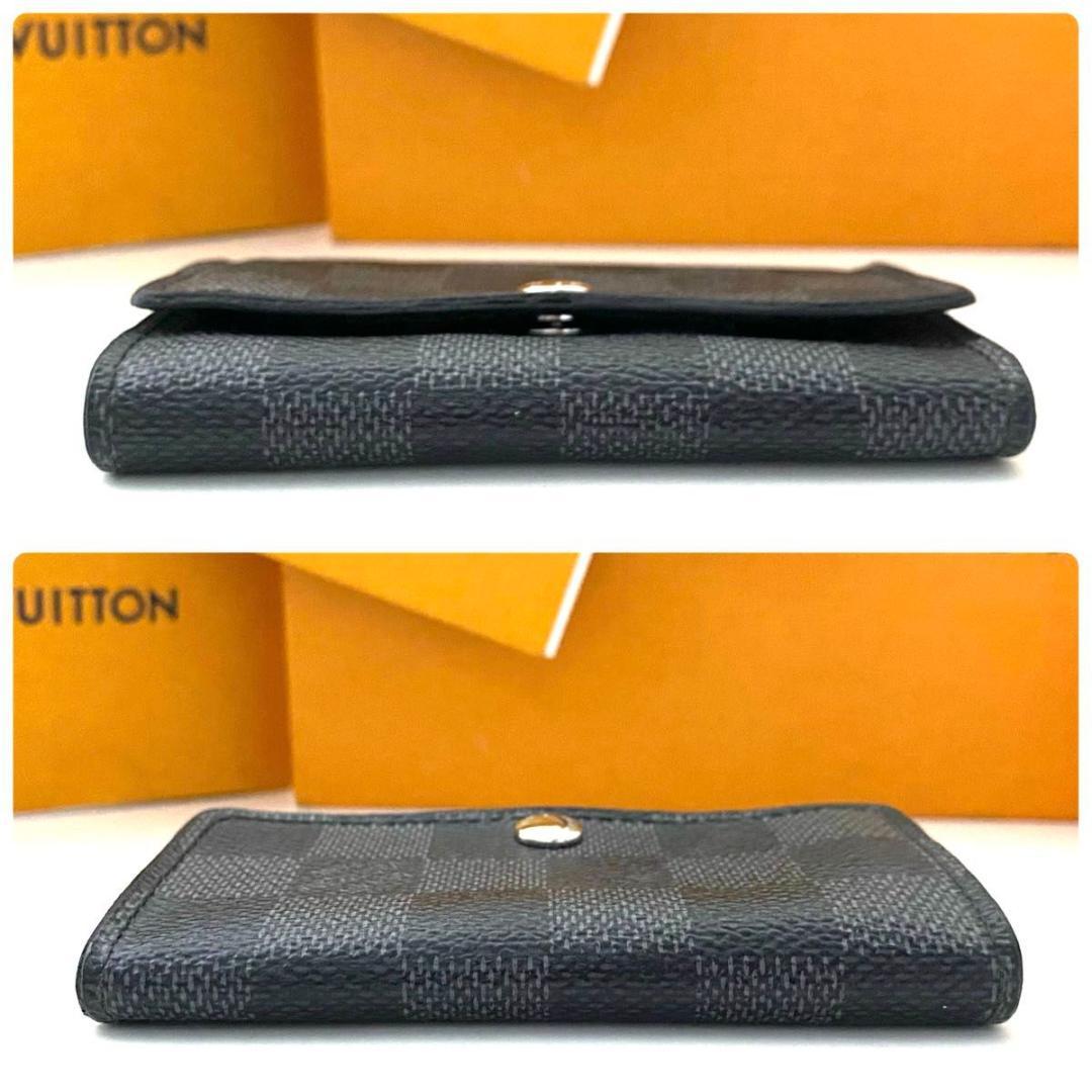 ルイ ヴィトン◎ミュルティクレ6 ダミエ グラフィット キーケース ブラック