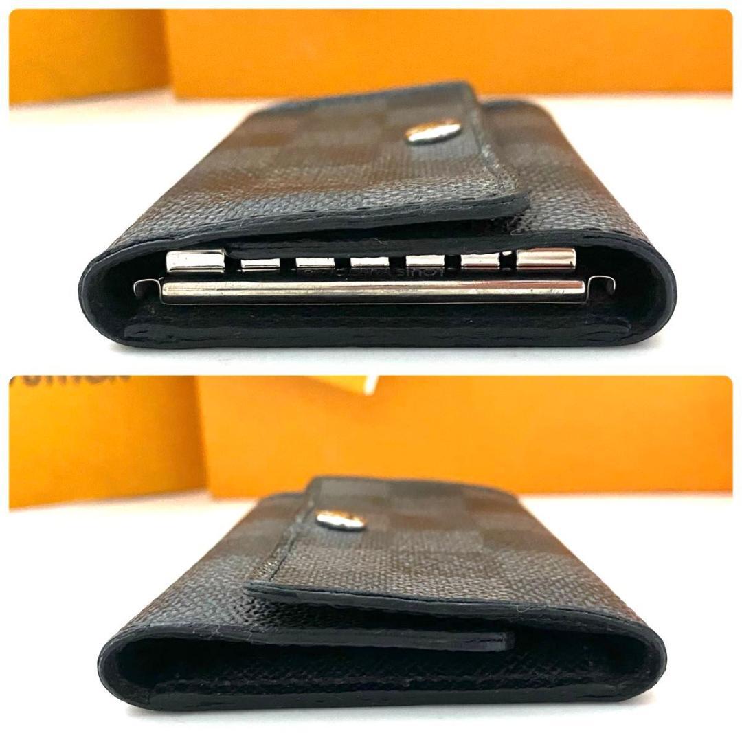 ルイ ヴィトン◎ミュルティクレ6 ダミエ グラフィット キーケース ブラック