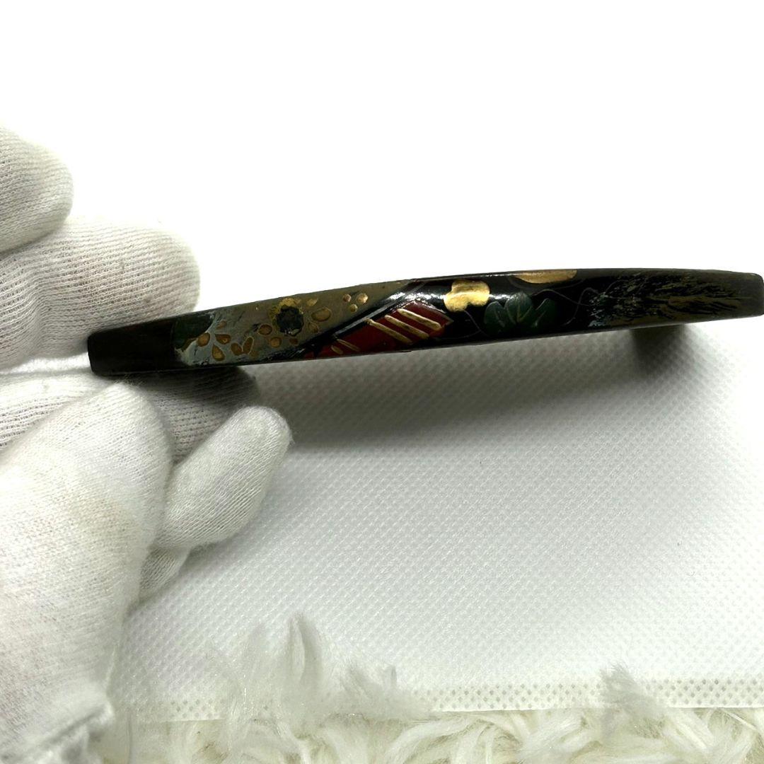 江戸末期　漆塗りの装飾櫛