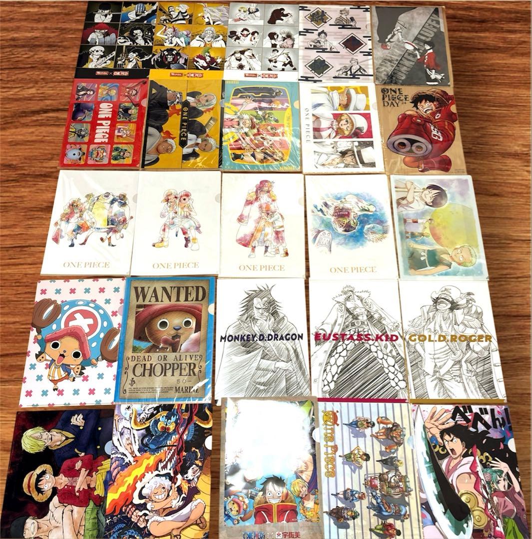 ワンピース　クリアファイル　　90枚以上まとめ売り