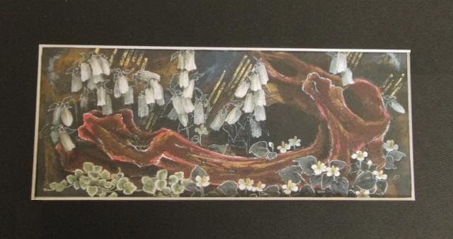 大山鎮、【地の華】、希少な額装用画集より、新品額装付