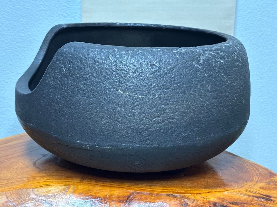 道安風炉（前欠け風炉） 五徳 底瓦 3点 茶道具