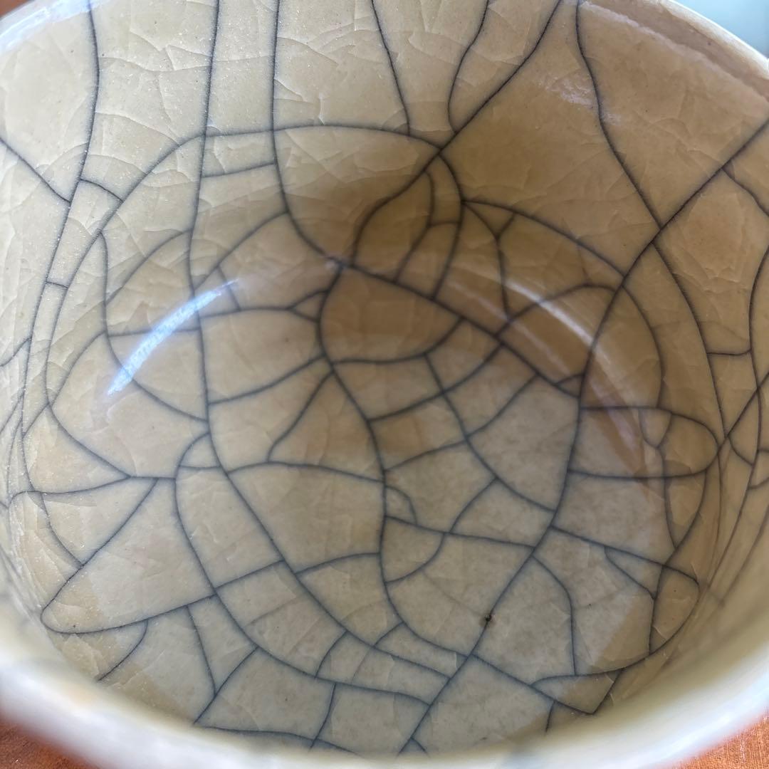 元祖相馬駒焼 田代法橋 抹茶碗 茶道具 共箱(129X)