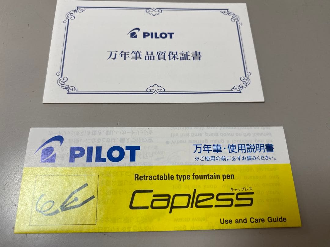 パイロット　万年筆　グレー　FCT-15SR-GYF キャップレスデジモ