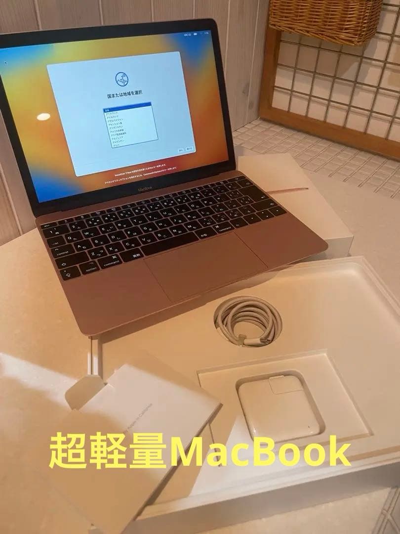 レア美品　超軽量Apple MacBook 12インチ ローズゴールド 本体