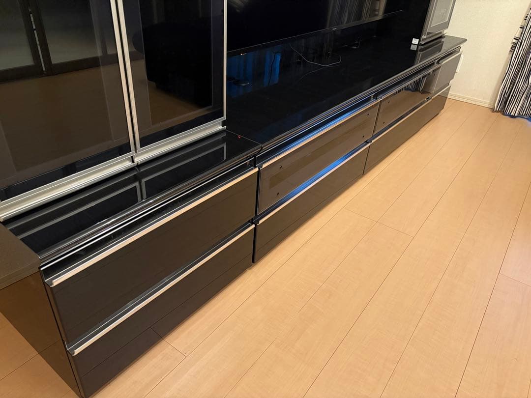 パモウナ テレビボード(3 点セット)※本ページはキャビネット(左側)用