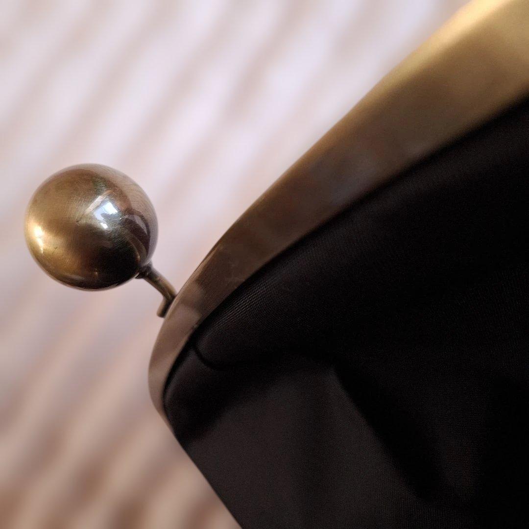 あやのこうじ　がま口ショルダーバッグ　コーデュラ®のがまぽちゃバッグ