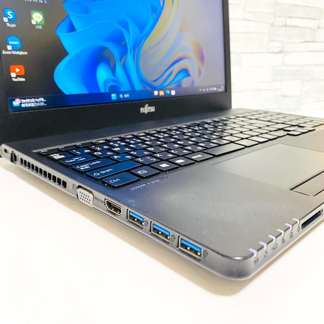 2019年製 第8世代 富士通 ノートパソコン　Windows11　SSD