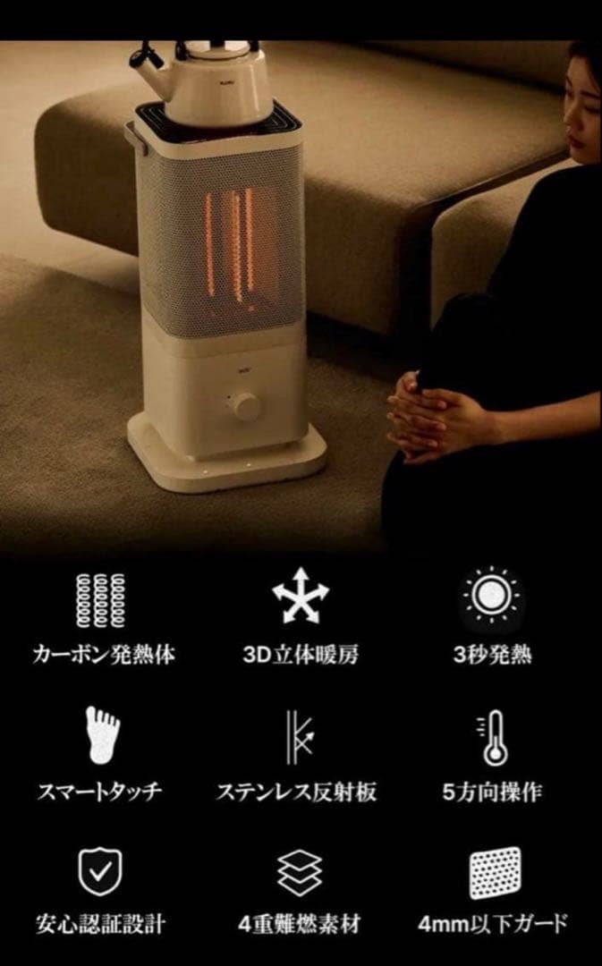 【2025年新作】edir 5面カーボンヒーター makuake 第2弾