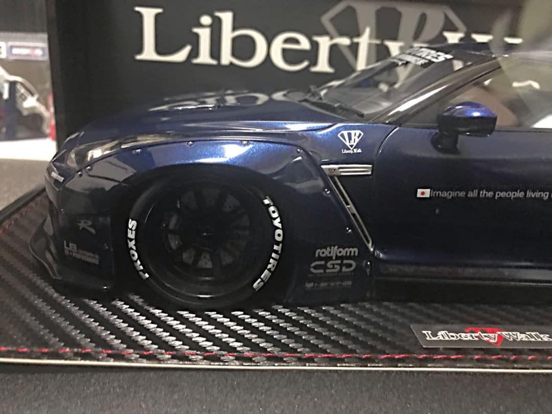 イグニッションモデル 1/18 リバティーウォーク GTR メタリックブルー