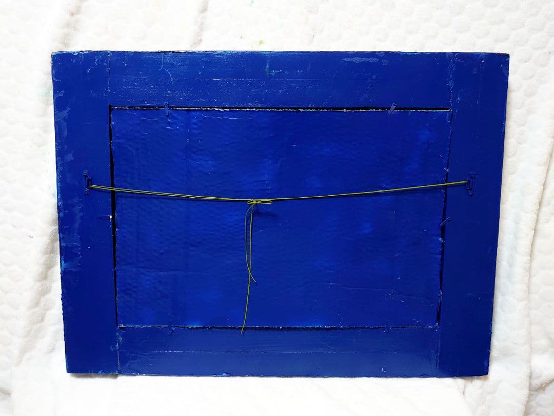 油絵 絵画 【月の夜海】【木製】