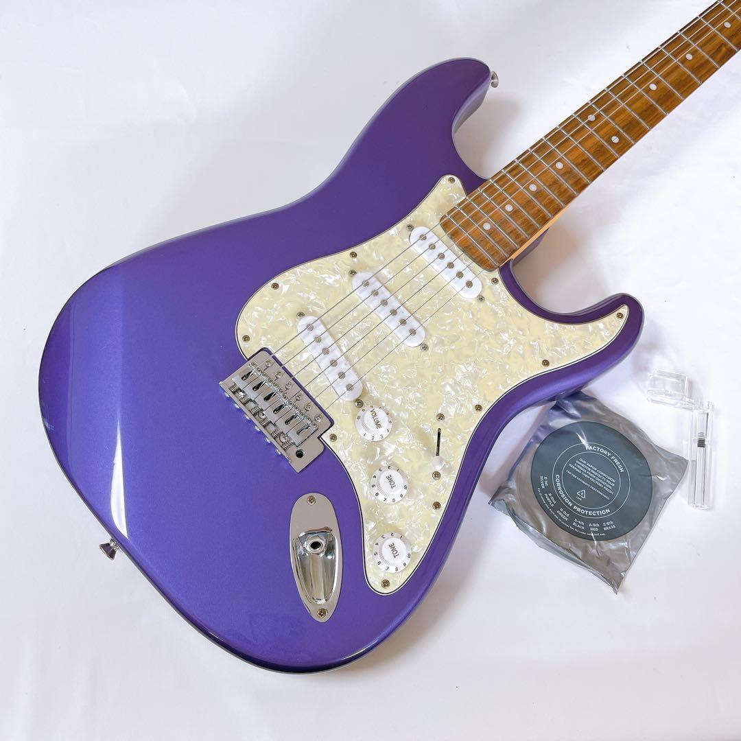美品⭐︎Mavis　ストラトキャスタータイプ　エレキギター　メタリックパープル