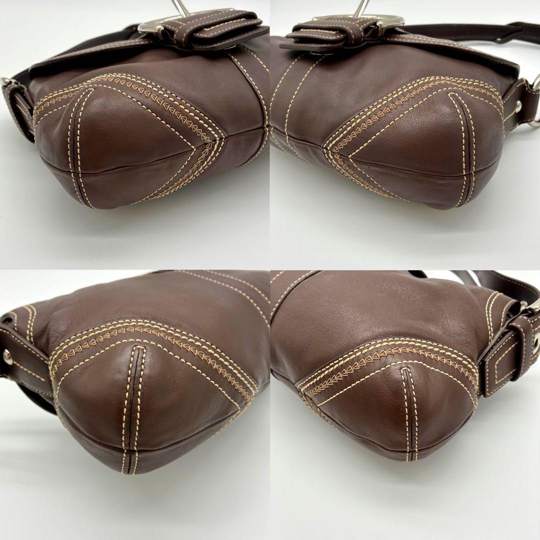 極美品 Coach Soho Leather shoulderBag 10577