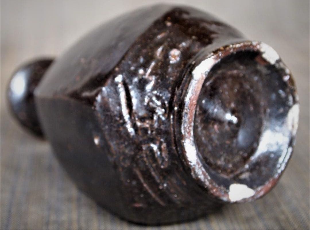 巨匠作家 森岡成好 《種子島焼・小山冨士夫・中里隆》 面取り黒徳利