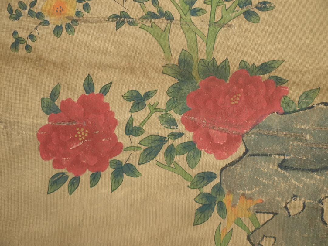 中国明時代の人物図　肉筆絵　激安骨董品 BD287A13-2