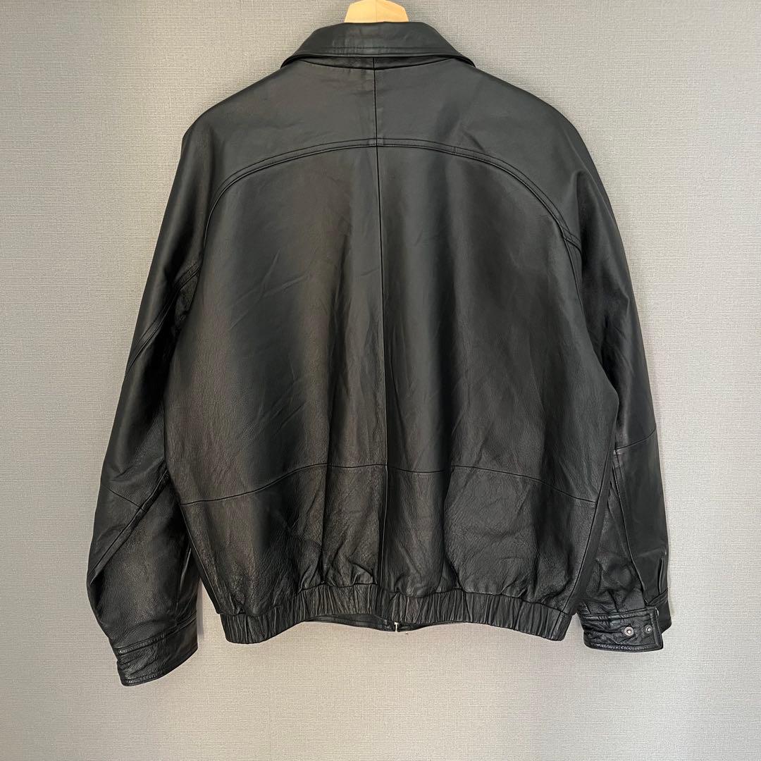 90s ST.JOHNS BAY レザージャケット M ブラック