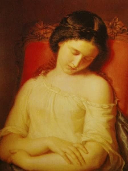 モレル・フョードル・アントーノビッチ、眠れる娘、希少画集画、新品額装付