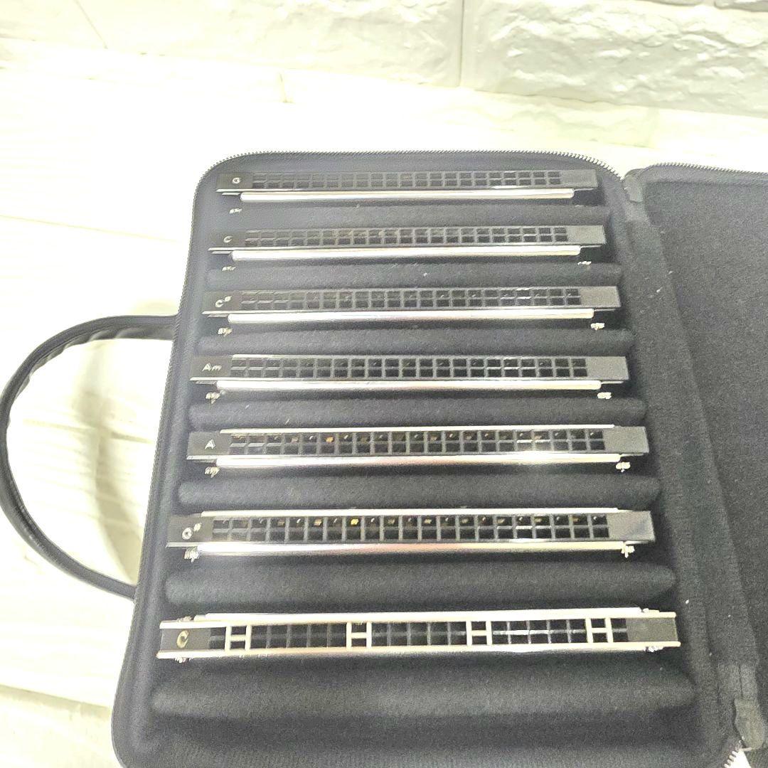 292】M. SUZUKI Humming トレモロハーモニカ　７本　TOMBO