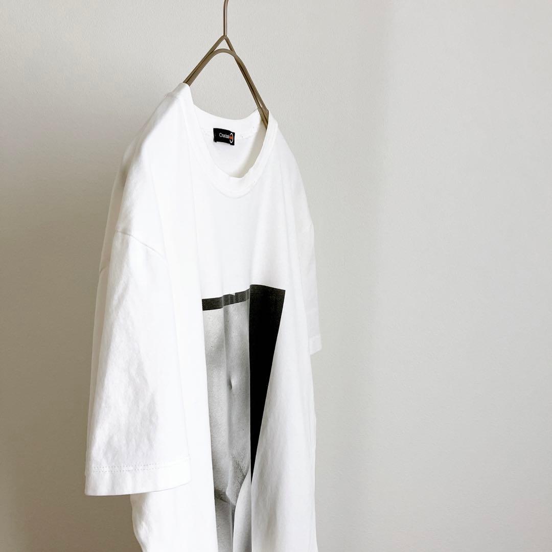 中田英寿着用モデル イタリア製 cruciani プリント 半袖 Tシャツ