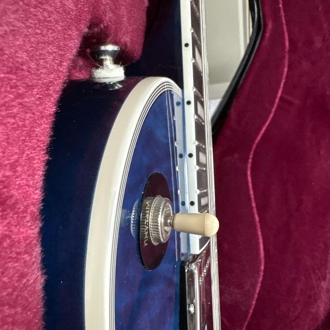 ギター Epiphone LesPaul Custom Quilt Viper Blue