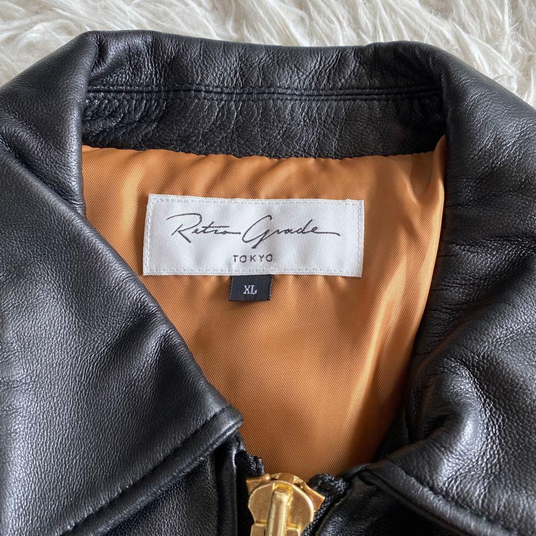 レトログレード シングルライダースジャケット XL