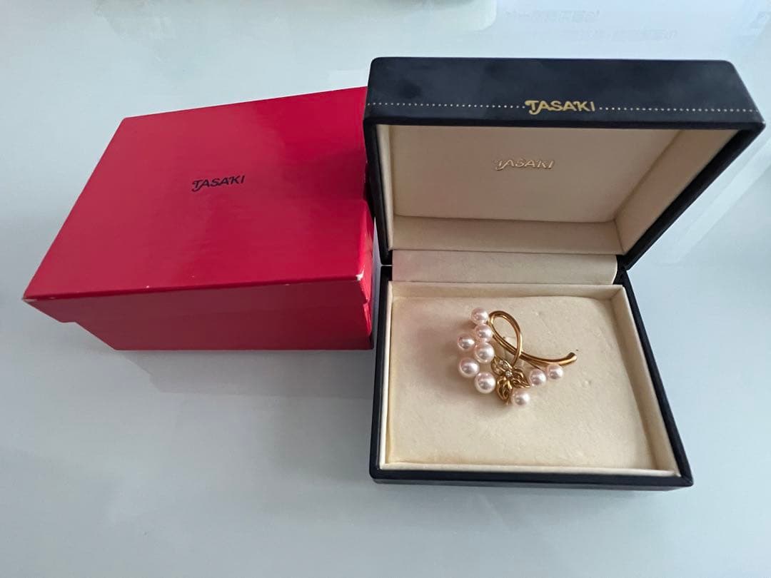 田崎真珠　TASAKI K18ダイヤ　パール デザインペンダントトップ