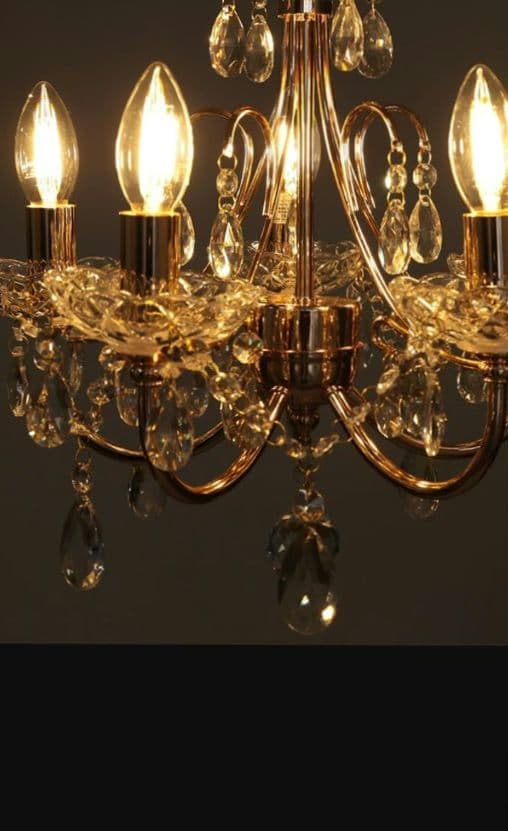 東京インテリア アンティーク風シャンデリア 5灯