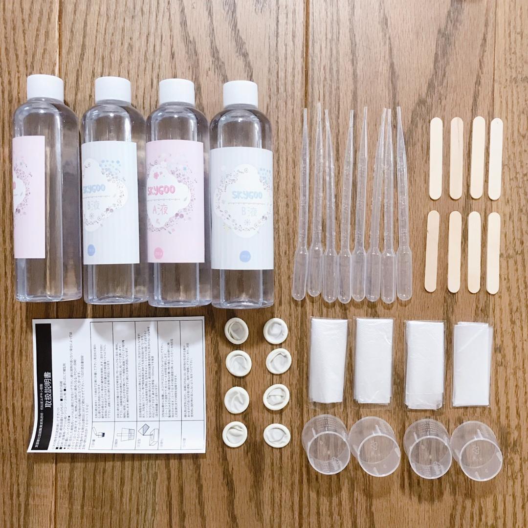 しらたま★レジン液★大容量★セット★AB液エポキシ樹脂★1000g★詰替用