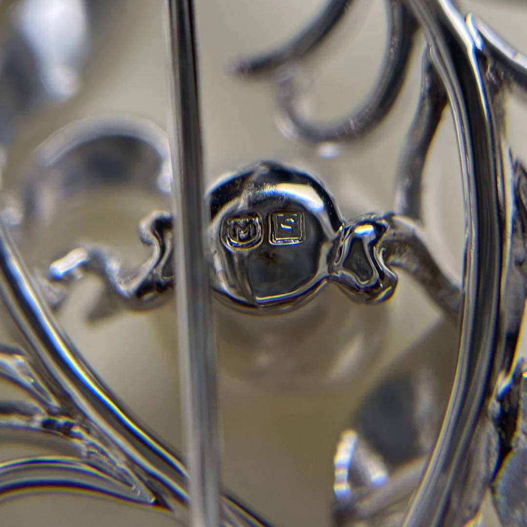 ミキモト アコヤ真珠 ブローチ 7.0mm SILVER