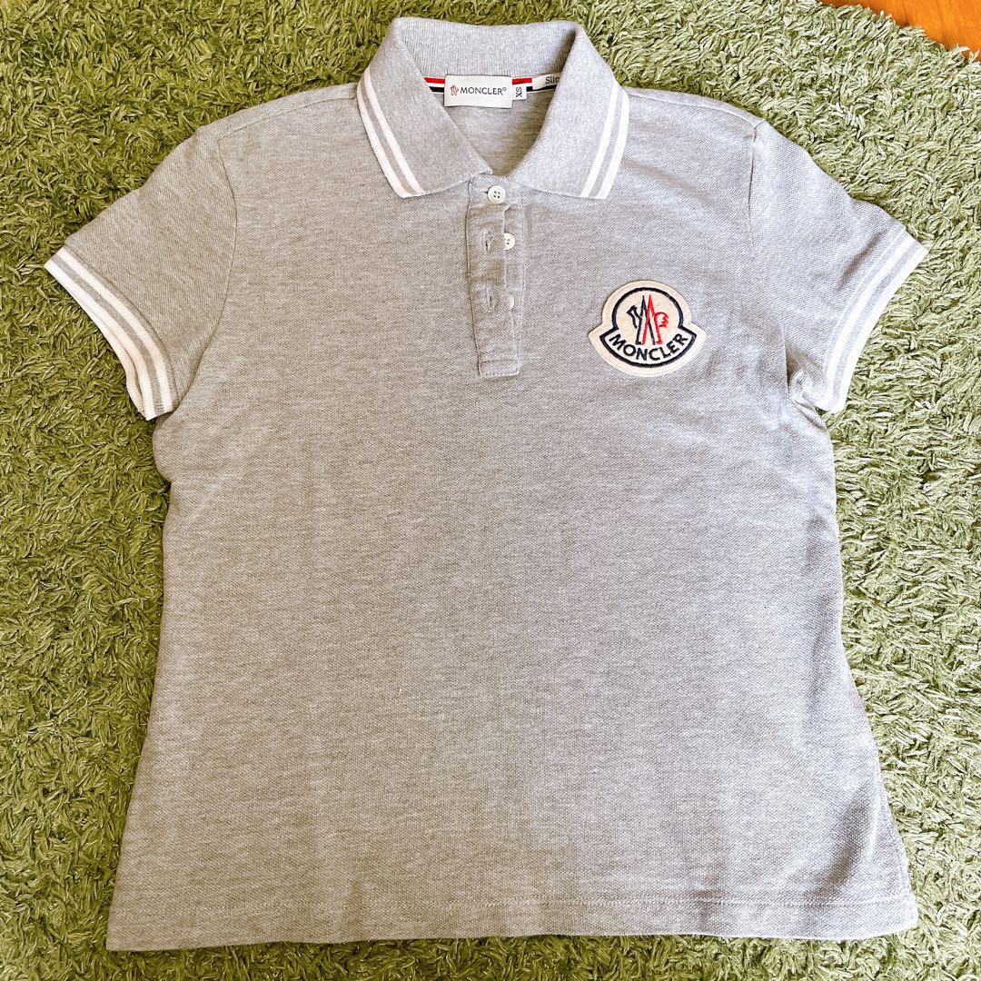 MONCLER グレー ポロシャツ XS レディース