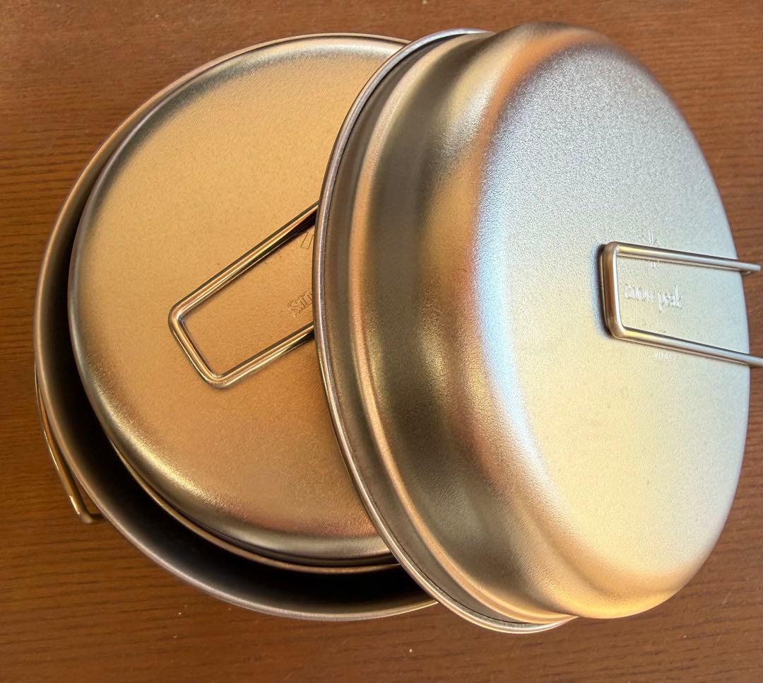 週末限定価格♪未使用 スノーピーク チタン クッカー& チタン マグ3ヶセット