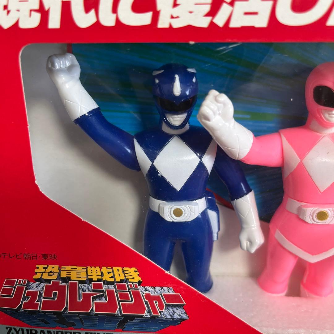 ⚠️デッドストック品　恐竜戦隊ジュウレンジャー　ファイブセット　ソフビ　バンダイ