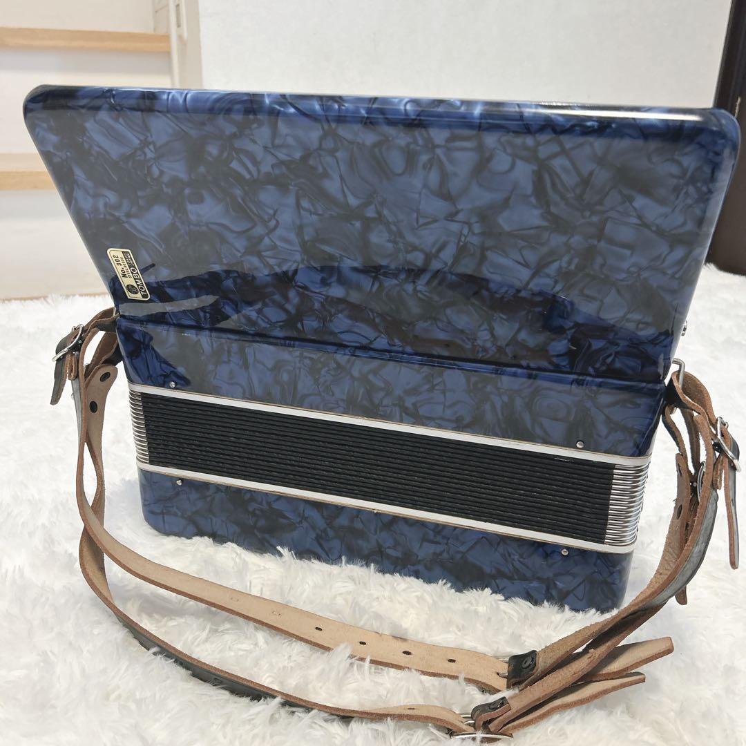 【美品】TOMBO トンボアコーディオン No.302 ブルー 希少