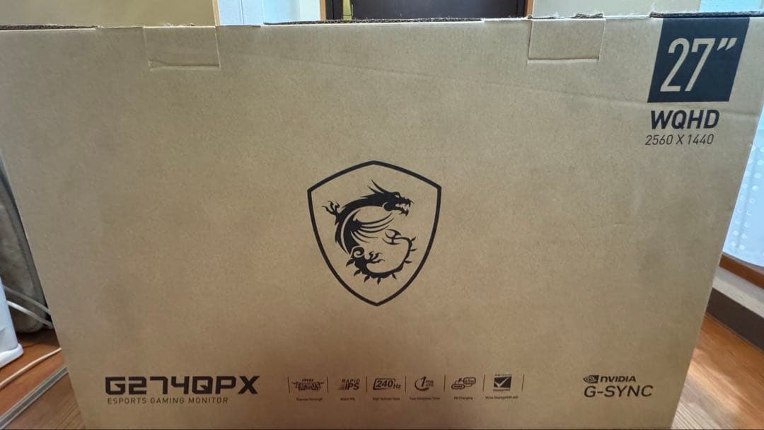 MSI ゲーミングモニター 27インチ WQHD 240Hz