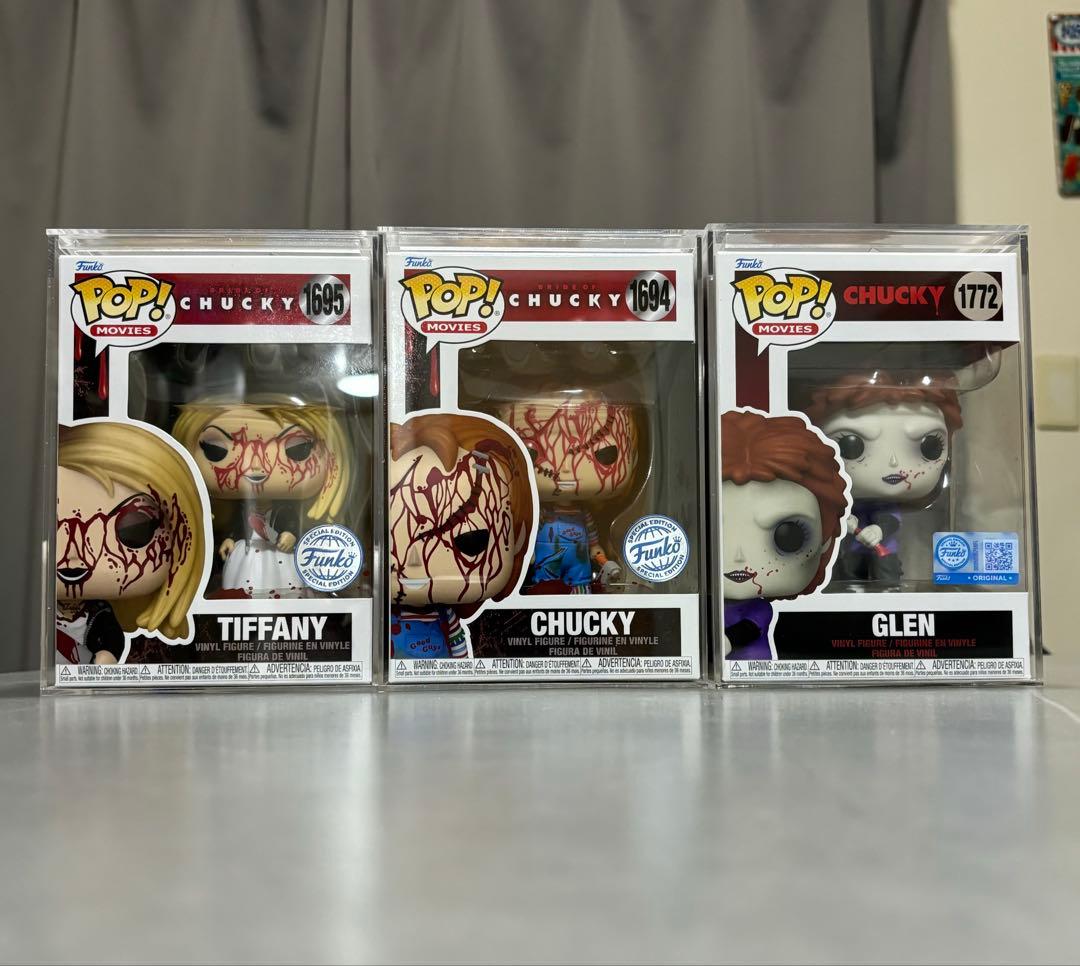 ファンコ　ポップ　チャッキー　ティファニー　グレン　血飛沫