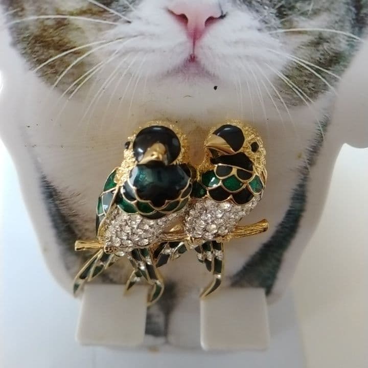 ドーラン　ヴィンテージ 鳥のブローチ