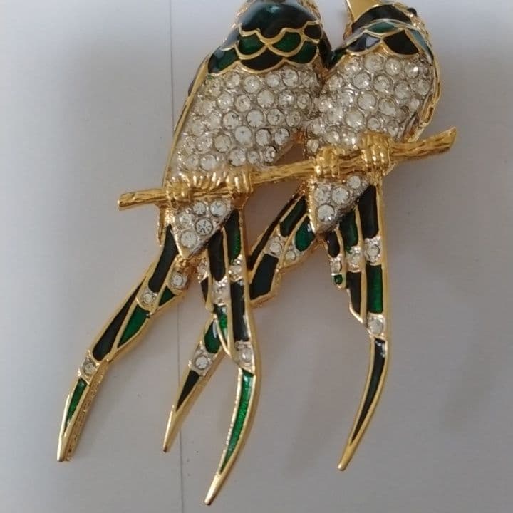 ドーラン　ヴィンテージ 鳥のブローチ