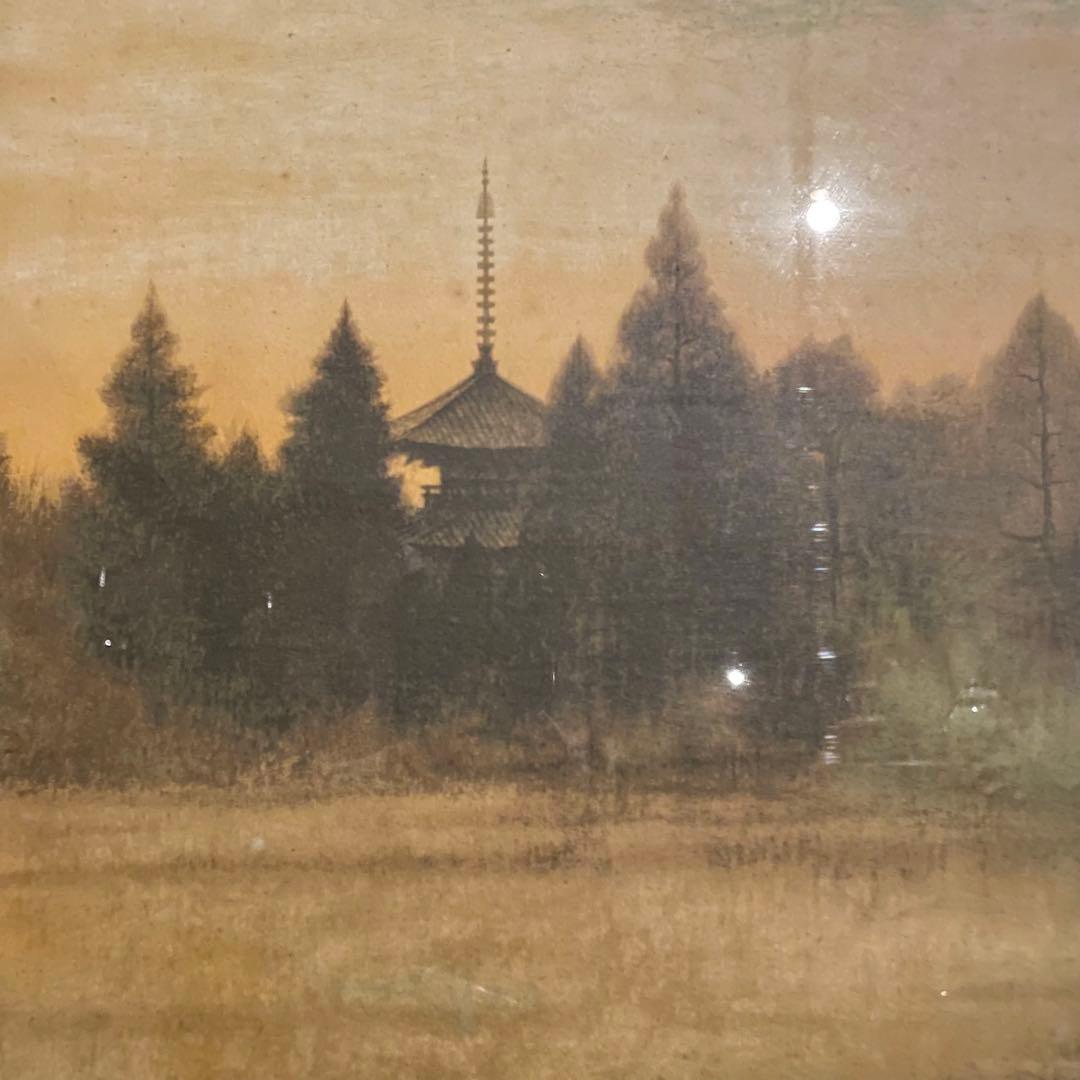 鈴木竹柏　リトグラフ　耀く　日本画　サイン入　EA版　額付　25.12.7−1