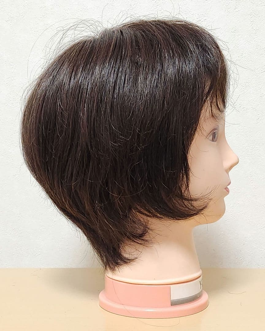 ぽっちり　2個まとめてウィッグ　ショートボブウィッグ ダークブラウン