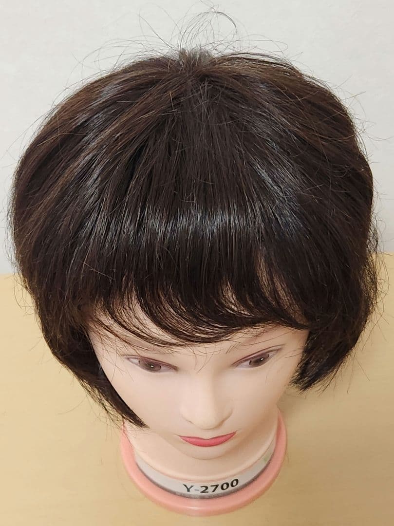 ぽっちり　2個まとめてウィッグ　ショートボブウィッグ ダークブラウン
