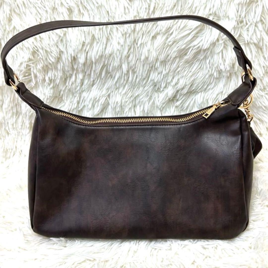 ALLISON BROWN ショルダーバッグ ポーチ付き　チョコレート