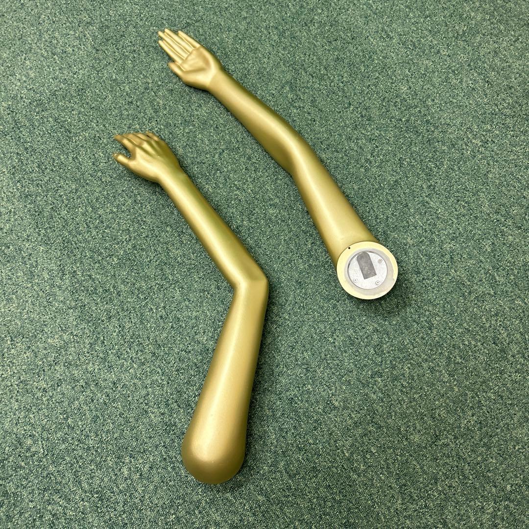 【高身長200cmくらい】全身マネキン（女性型）｜色：ゴールド（＝金色）