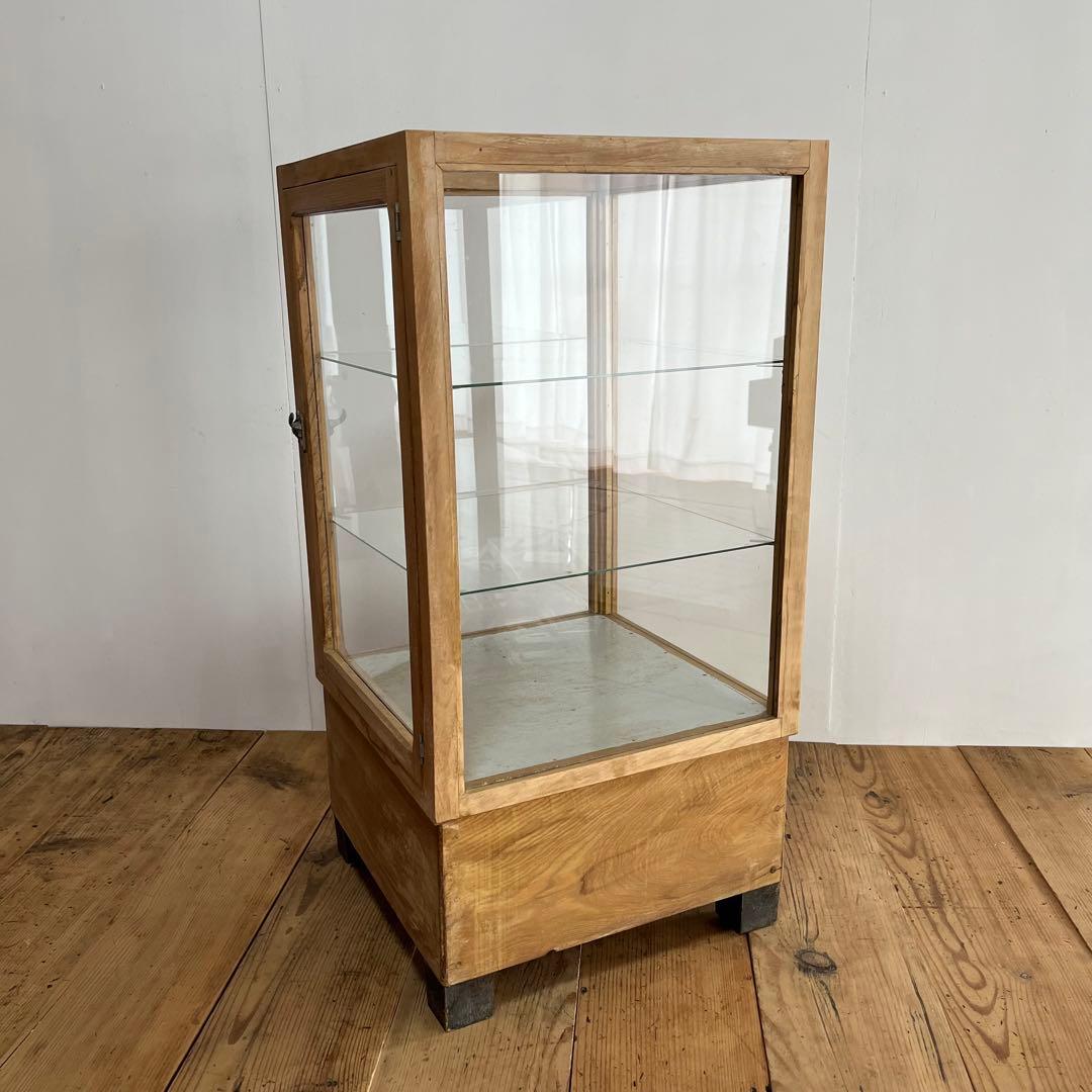 アンティーク ガラスケース ショーケース レトロ 飾り棚 z780